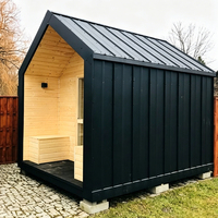 Sauna infrarouge au design moderne avec parois isolées pour une économie d'énergie de 15 %, idéal pour les villas haut de gamme et les spas de bien-être