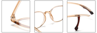 Lunettes tendance transparentes carrées anti-lumière bleue, montures en verre pour ordinateur Tr90, 180 °   Monture de lunettes à branches courbées, bon prix