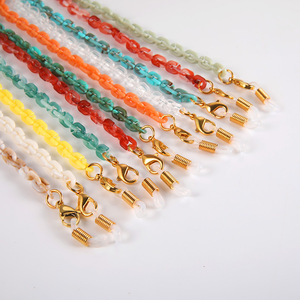 <strong>Fashion</strong> New Design 13 Colors Acrylic <strong>Glasses</strong> Chain Chic Colorful Resin Sunglasses Chain Lanyard Men Women Chain Neck Strap - Product Image 1