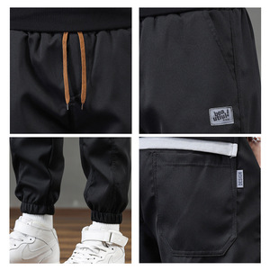 <span class=keywords><strong>Pantaloni</strong></span> Antivento a Vita Media Foderati in Pile <span class=keywords><strong>da</strong></span> <span class=keywords><strong>Uomo</strong></span>, Modello Corto e Largo, Casual, Colore Cammello, Nero, Verde, per Primavera, Autunno e Inverno - Product Image 4
