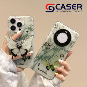 Nouveau Style Papillon Acrylique Téléphone étui <span class=keywords><strong>pour</strong></span> <span class=keywords><strong>iphone</strong></span> 16 15 Pro Max <span class=keywords><strong>14</strong></span> Plus Meilleur IMD Dur Antichoc Shell avec Support - Product Image 3