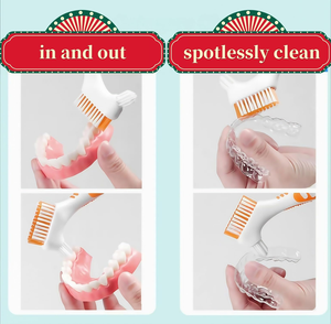 Cepillo de Limpieza para Dentaduras Postizas, Cuatro Colores, Pequeño, Producto Dental Económico de Fábrica - Product Image 3