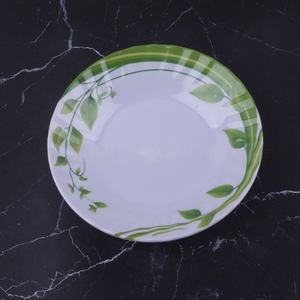 <span class=keywords><strong>Vajilla</strong></span> plana redonda ecológica personalizada, plato de plástico con borde corrugado de 5/6/7/8/9/10 pulgadas, plato de cena de melamina - Product Image 4