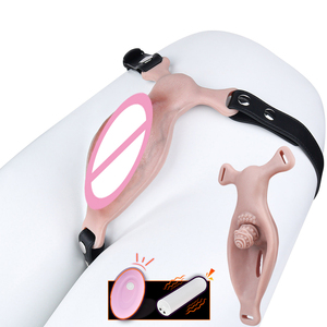 Strap-on Realistic Pussy Grind <b>Vibrator</b> with Insertable hole 10 <b>Vibration</b> Modes clitoris Grinder Sex Toy for Lesbian women Sissy - Product Image 1