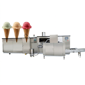 Plaque de cuisson taille 260mm bon prix utilisation industrielle Restaurant automatique sucre roulé cône de crème glacée faisant la Machine - Product Image 1