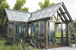 Luxurious Large Sun Room Gazebos <strong>Octagon</strong> Room High-end Waterproof Sunshade Aluminium Metal Roof Glass <strong>windows</strong> Doors Four Sides - Product Image 5