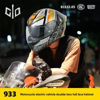 Casque de moto Coque en ABS Certification 3C Sécurité Toutes saisons Intégral pour hommes et femmes