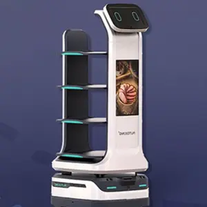 Uwant効率的な自律型無人配達支援看護師食品配達サービスロボットサービスロボット