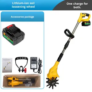 Batería de litio de 21V, azada eléctrica pequeña de 2HP, Motor de aflojador de suelo rotativo de mano para agricultura, hogar agrícola - Product Image 5
