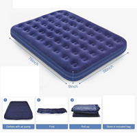 Matelas pneumatique moderne pour le camping à domicile, lit gonflable avec dessus floqué pour le camping en plein air, voyage, lit gonflable pliable pour la cuisine