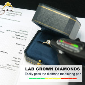 Bague de fiançailles et de mariage personnalisable en diamant de laboratoire rond de 1 à 5 carats, qualité D VVS, en or 10K ou 14K, HPHT CVD, par IGI Fine Jewelry pour femmes - Product Image 4