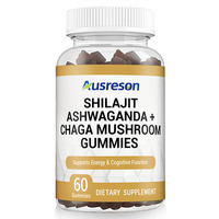 Gomitas de Shilajit, Ashwagandha y Hongos VitaSpring OEM, Suplemento para Dormir, Orgánico, Vegano, 500mg