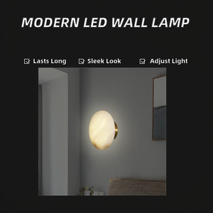 Lámpara de Pared Decorativa LED de Cobre Contemporánea para Sala de Estar, Hotel, Pasillo, Decoración de Interiores del Hogar - Product Image 2