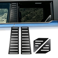 OEM ODM Garniture de pilier de fenêtre métallique noire à fentes pour Ford Bronco 4 portes, décoration tout-terrain, vente en gros d'usine
