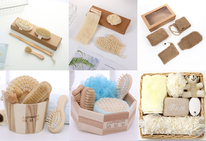 Ensemble spa en bois naturel respectueux <span class=keywords><strong>de</strong></span> l'environnement avec seau Ensemble <span class=keywords><strong>de</strong></span> cadeaux <span class=keywords><strong>de</strong></span> <span class=keywords><strong>bain</strong></span> pour le nettoyage <span class=keywords><strong>de</strong></span> la peau du corps - Product Image 5
