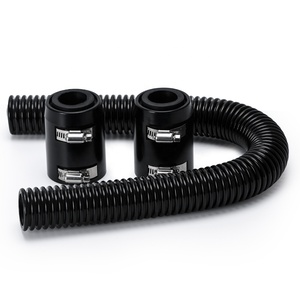 Kit universel de tuyau d'eau de liquide de refroidissement Flexible de <span class=keywords><strong>radiateur</strong></span> en acier inoxydable de 24 pouces avec pince de bouchons d'extrémité tuyau de refroidissement de <span class=keywords><strong>voiture</strong></span> accessoires de <span class=keywords><strong>voiture</strong></span> - Product Image 1