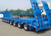 Remorque surbaissée pour transport lourd 3/4/60/80/100 tonnes, prix fabricant, vente chaude