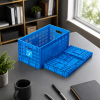 Boîte de rangement pliable en plastique avec surface peinte pour légumes et vêtements