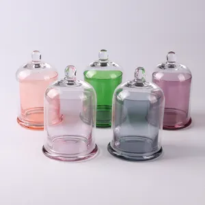 Promotion Factory Western creative glass wax cup exquisite wax glass bell-shaped glass with cover aromatherapy cup