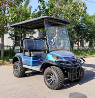 Voiturette de golf électrique à faible bruit pour 6 passagers, buggy utilitaire respectueux du gazon pour campus, villages de vacances et terrains de golf