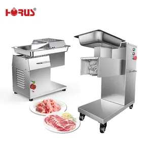 Cortadora de carne fresca de acero inoxidable Horus 80 90, cortadora de carne, cortadora de carne comercial eléctrica completamente automática