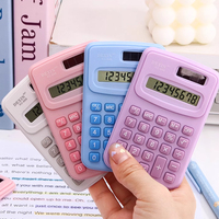 Calculatrice scientifique miniature portable pour bureau et étudiants, petite calculatrice en plastique de haute qualité avec alimentation solaire