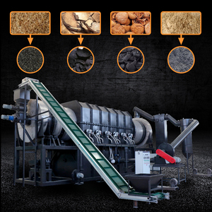 Four de carbonisation continue haute performance pour le recyclage des déchets industriels de bagasse de canne à sucre, dispositif de fabrication de charbon - Product Image 1