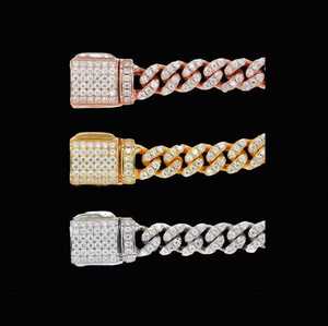 Luxury 925 Sterling Silver Cuban Link Bracelet Lab Grown Moissanite Diamond Minimal Style Jewelry - Product Image 2