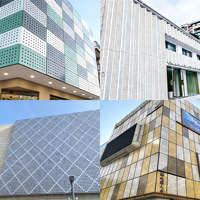 Panneau solide en aluminium, auto-nettoyant, perforé, matériau de construction architectural, respectueux de l'environnement, ignifuge, anti-corrosion