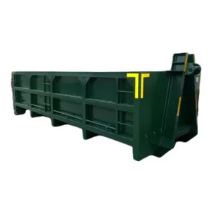 Heavy Duty Mild Steel Scrap Recycling Containers Stackable Hook Lift Bin Metal Roll Off Dumpster