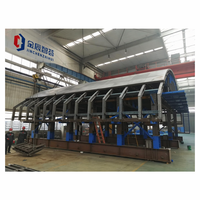 Chariot de construction d'arches à double ligne autopropulsé à structure à disques entièrement hydraulique haute efficacité pour tunnels circulaires