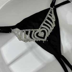 Chaîne de corps en strass pour femmes <span class=keywords><strong>sexy</strong></span>, string, lingerie, culotte, sous-vêtements, cadeau - Product Image 2