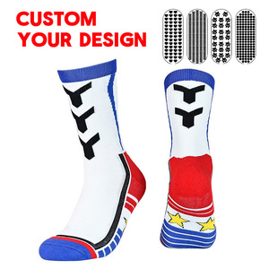 Chaussettes de sport antidérapantes personnalisées pour clubs de football, élément de mode, chaussettes commémoratives, vente en gros OEM/ODM - Product Image 1