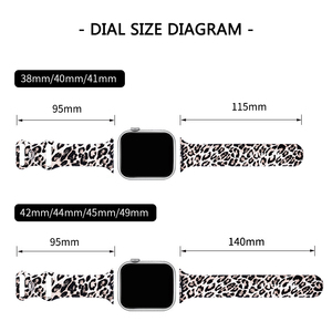 Armband Fabrik OEM 38mm 40mm 45mm 49mm Druck Smart Watch Armband für Apple Watch 10 9 8 7 6 Luxus Charm Silikon Iwatch Bänder - Product Image 5
