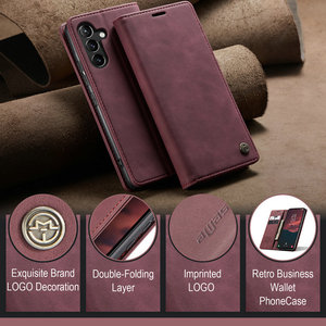 CaseMe étui de téléphone mains libres pour Samsung Galaxy A15 étui Business <span class=keywords><strong>Mobile</strong></span> Wallet Flip Cover pour Samsung A15 A35 A55 Carte de crédit - Product Image 4