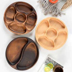 <span class=keywords><strong>2025</strong></span> <span class=keywords><strong>New</strong></span> Bamboo <span class=keywords><strong>Wooden</strong></span> Dish Plate Tray Set für Küche Home School Party Container Schalen Relish Sectional Snack Cheese Tray - Product Image 1