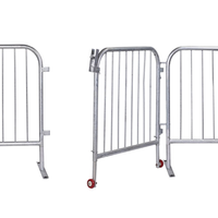 Barrière de contrôle des foules CE ISO, barrière de séparation de véhicules pour parking, structure robuste renforcée, clôture temporaire, barrière de contrôle des foules