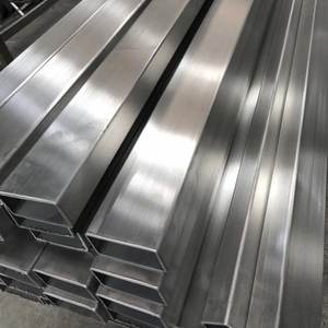 Труба прямоугольная из нержавеющей стали с матовой поверхностью (хайлайн), марки 304, 201, 316, размеры 100x50, 50x25, 40x20, 100x100, 50x50 мм. Цена за тонну. - Product Image 2