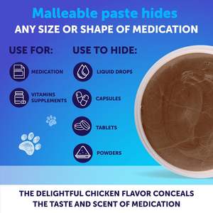แผ่นห่อยาสำหรับสัตว์เลี้ยงที่มีเลซิตินเพื่อปกปิดยาและให้ยาสุนัขได้อย่างง่ายดาย ใช้เป็นกระเป๋าใส่ยาได้ - Product Image 2