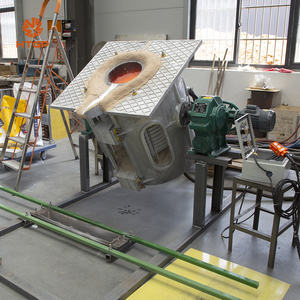 Fourneau de fusion d'aluminium à faible oxydation |   Four à <span class=keywords><strong>induction</strong></span> à fréquence moyenne pour ligne de fonderie de métaux non ferreux à haut rendement de 100 kg à 3 tonnes - Product Image 4