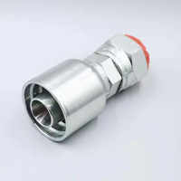 Raccord hydraulique JIC à sertir monobloc Parker série 43 en acier inoxydable moulé pour tuyau hydraulique
