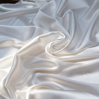 Tissu satiné 100 % polyester soyeux et écologique, 75-78 GSM, teint uni, tissé, pour doublures et accessoires de mariage et occasions spéciales