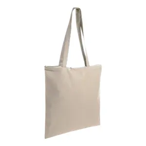 Borsa shopper con chiusura a cerniera, merchandising personalizzato - Product Image 2