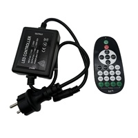 Contrôleur de variateur LED sans fil étanche IP65 avec télécommande RF, réglage de la luminosité, fonction de minuterie pour guirlandes lumineuses, 3 ans
