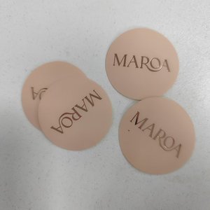 Etiquetas Redondas Mate Impresas en Dorado Rosa - Etiquetas Personalizadas con Logotipo Metálico en Dorado Rosa para Pequeñas Empresas y Cosméticos - Product Image 3
