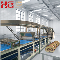 Machine à rouleaux suisses entièrement automatique / Ligne de production de gâteaux en couches / Ligne de production de gâteaux