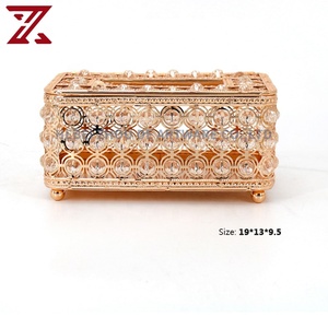 Sang Trọng Hiện Đại Crystal <span class=keywords><strong>Ball</strong></span> Hollow <span class=keywords><strong>Tissue</strong></span> <span class=keywords><strong>Box</strong></span> Với Bìa Mạ Vàng Kim Loại <span class=keywords><strong>Tissue</strong></span> Boxs Đối Với Trang Chủ - Product Image 2