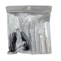 Kit de manucure professionnel 4 pièces, pousse-cuticules en métal avec coupe-cuticules pour éliminer les peaux mortes des ongles