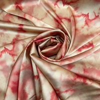 19mm 108cm soie mûrier tissu fleur impression soie tissu pour femme