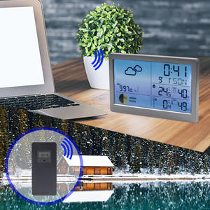 Grand affichage clair chiffres blanc rétro-éclairage Station météo horloge de Table numérique calendrier prévisions météo horloge - Product Image 5